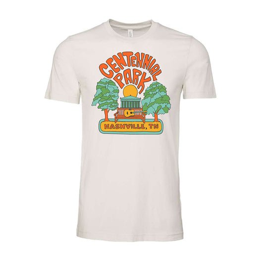 Centennial Park Retro Bench T-Shirt - Guitar