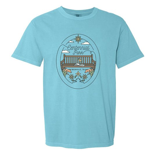 Centennial Park Bench T-Shirt - oval